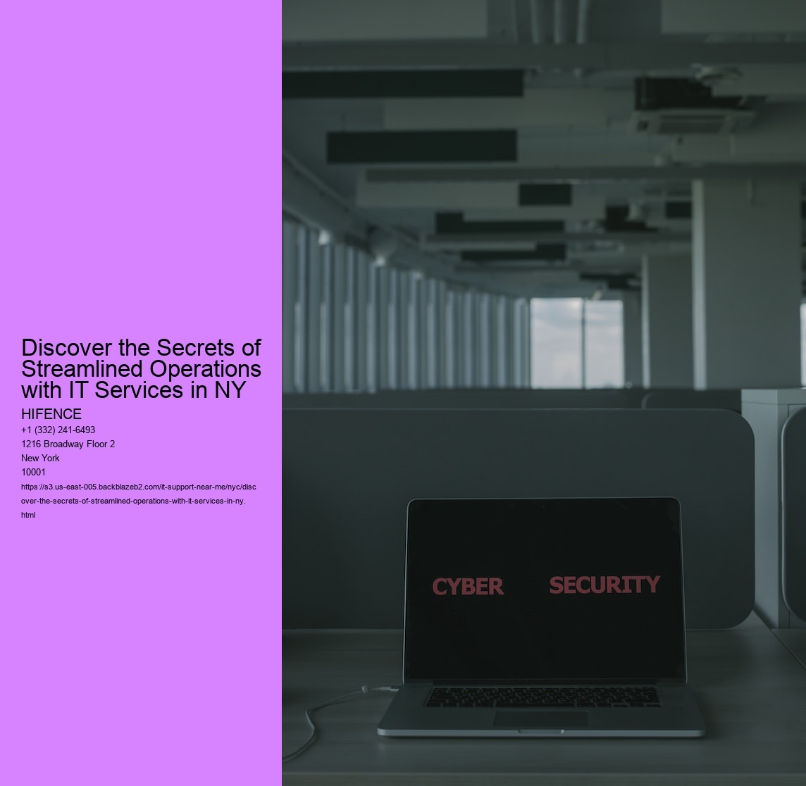 Discover the Secrets of Streamlined Operations with IT Services in NY